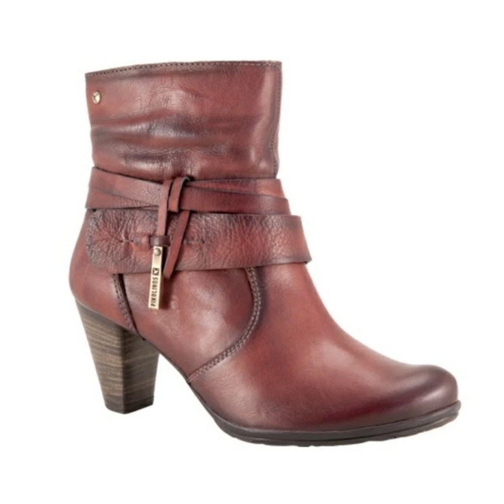 NEW Pikolinos Verona Cognac Brown Leather Boots Size EU39 US8